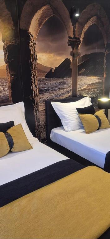 Posteľ alebo postele v izbe v ubytovaní Split Luxury Oasis