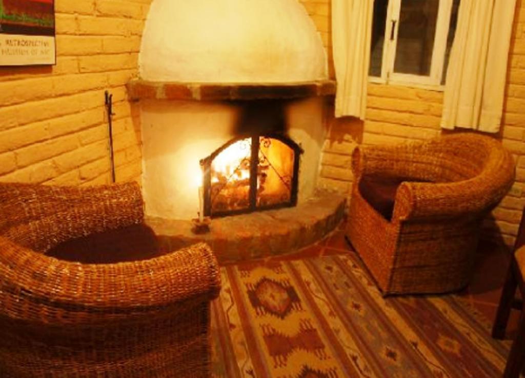 Posezení v ubytování Las Palmeras Inn
