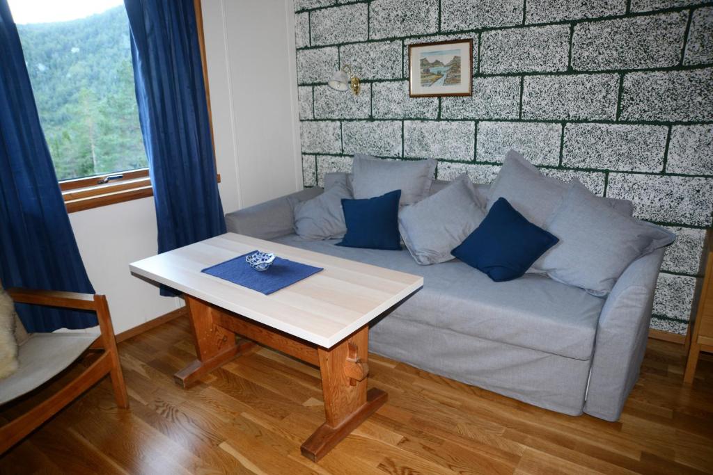 Posezení v ubytování Voss Lodge Rongastovo