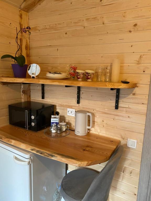 Kuchyň nebo kuchyňský kout v ubytování Chalet Ivanna