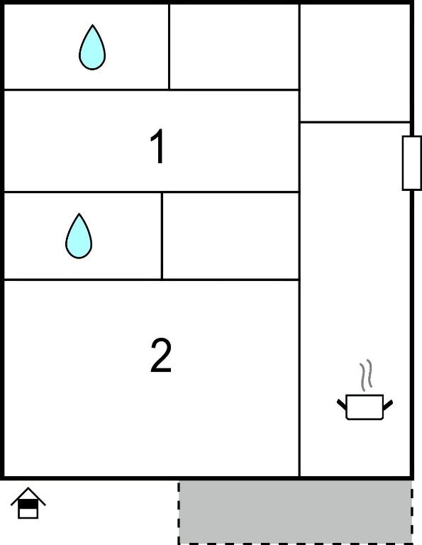 The floor plan of Stilvolle Ferienwohnung