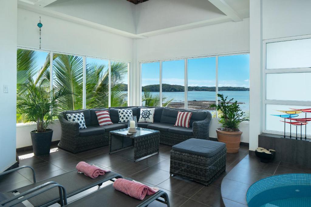 Posezení v ubytování Sand Dollar Villa