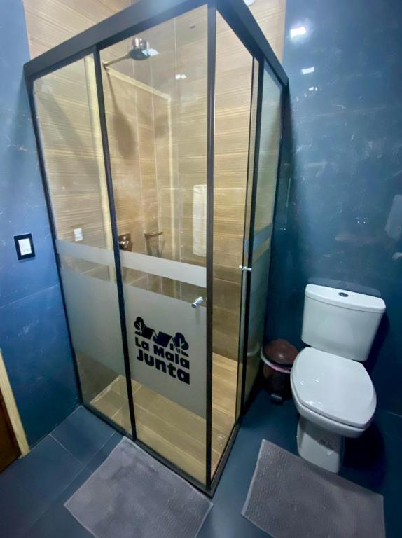 Koupelna v ubytování Cabaña Premium Yvyja de La Mala Junta
