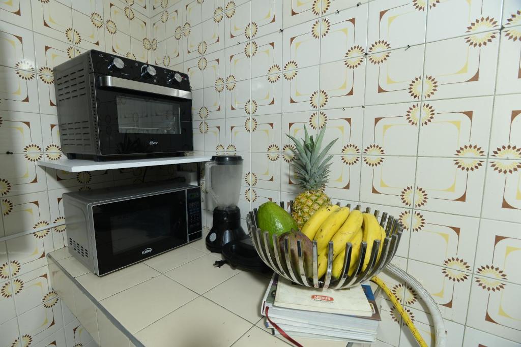 Kuchyň nebo kuchyňský kout v ubytování Antigua Hostal