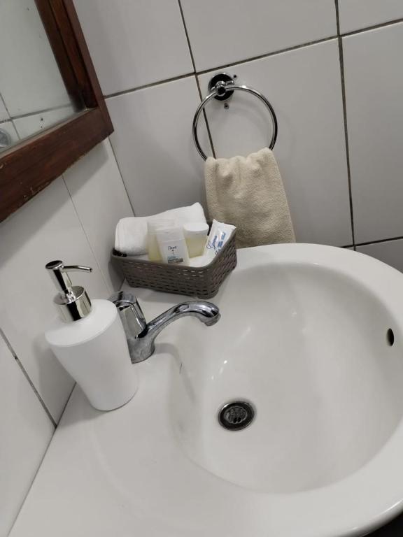 Koupelna v ubytování Hostal Darwin