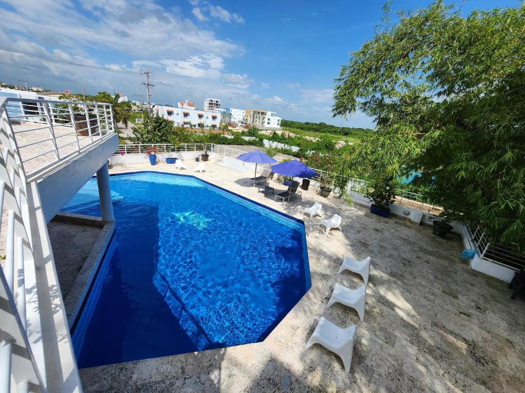 Bazén v ubytování PENTHOUSE VUE MER - Boca Chica nebo v jeho okolí