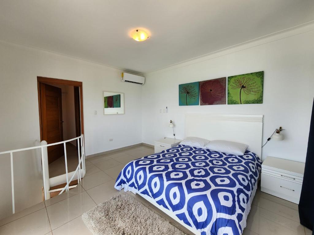 Postel nebo postele na pokoji v ubytování PENTHOUSE VUE MER - Boca Chica