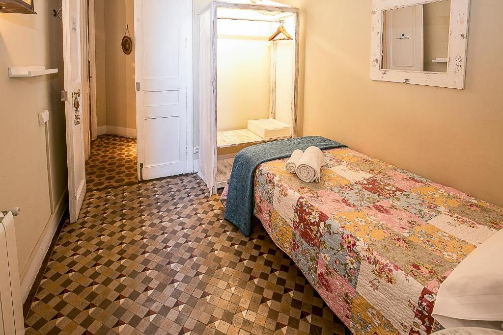 Posteľ alebo postele v izbe v ubytovaní Casa del Mediterraneo