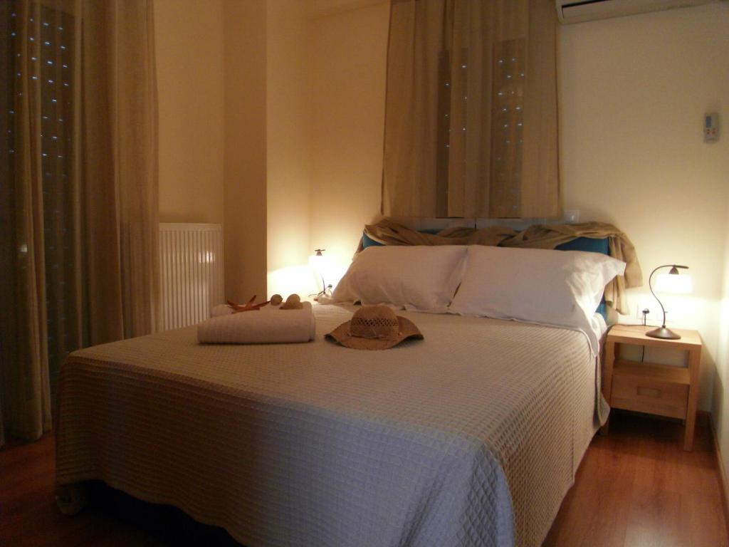 Postel nebo postele na pokoji v ubytování 4 Epohes