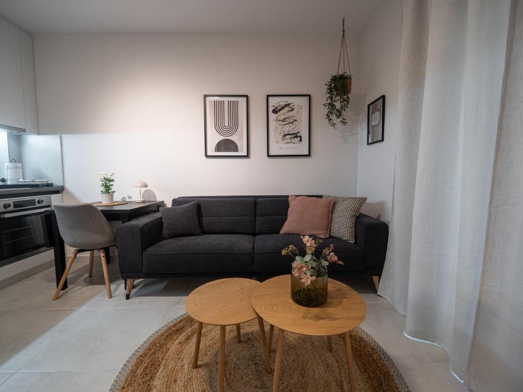 Posezení v ubytování Canva Living