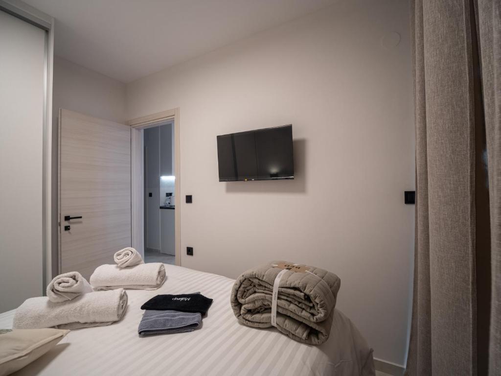 Postel nebo postele na pokoji v ubytování Canva Living