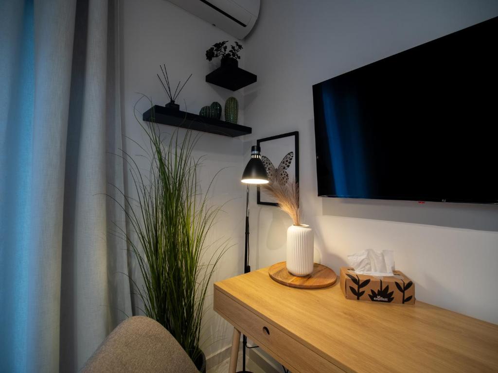 TV a/nebo společenská místnost v ubytování Canva Living