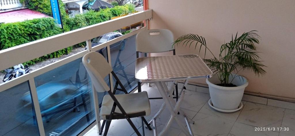 Balkón nebo terasa v ubytování AUBERGE de L'HIPPOCAMPE