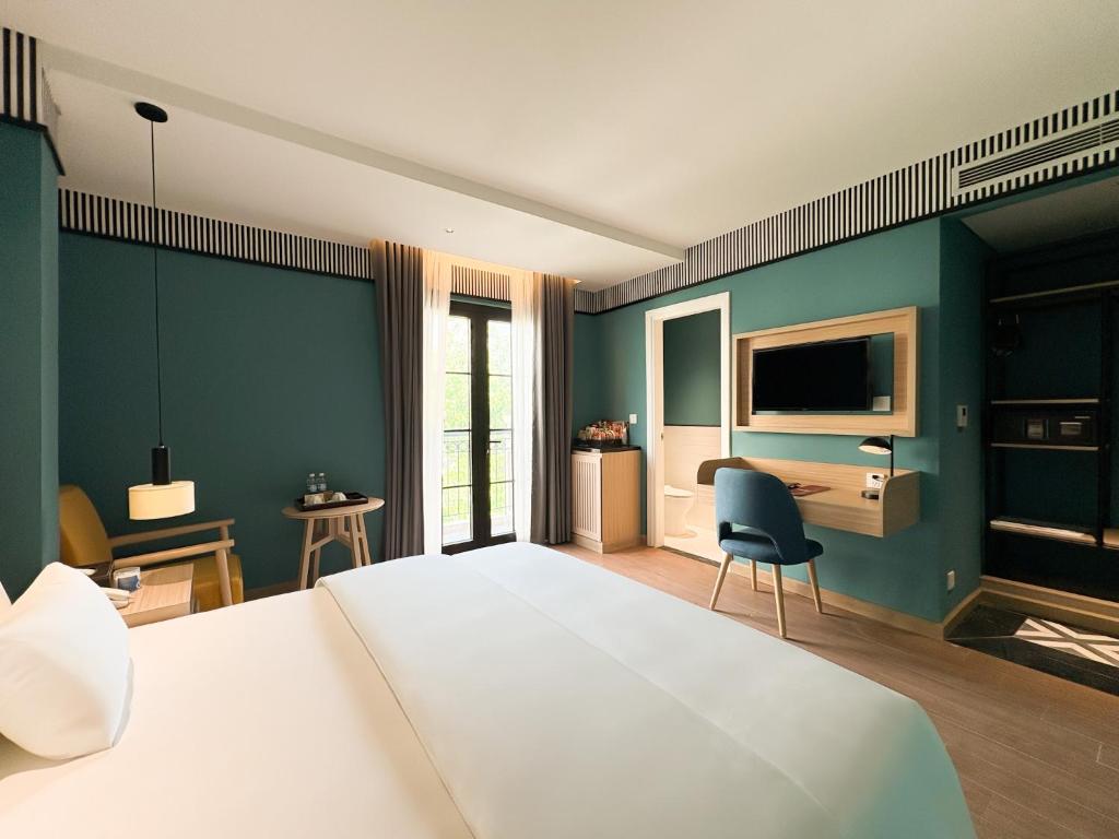 TV a/nebo společenská místnost v ubytování A25 Hotel - 130 Bà Triệu