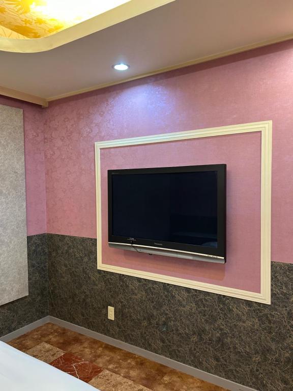 TV a/nebo společenská místnost v ubytování Hotel Takao Asile