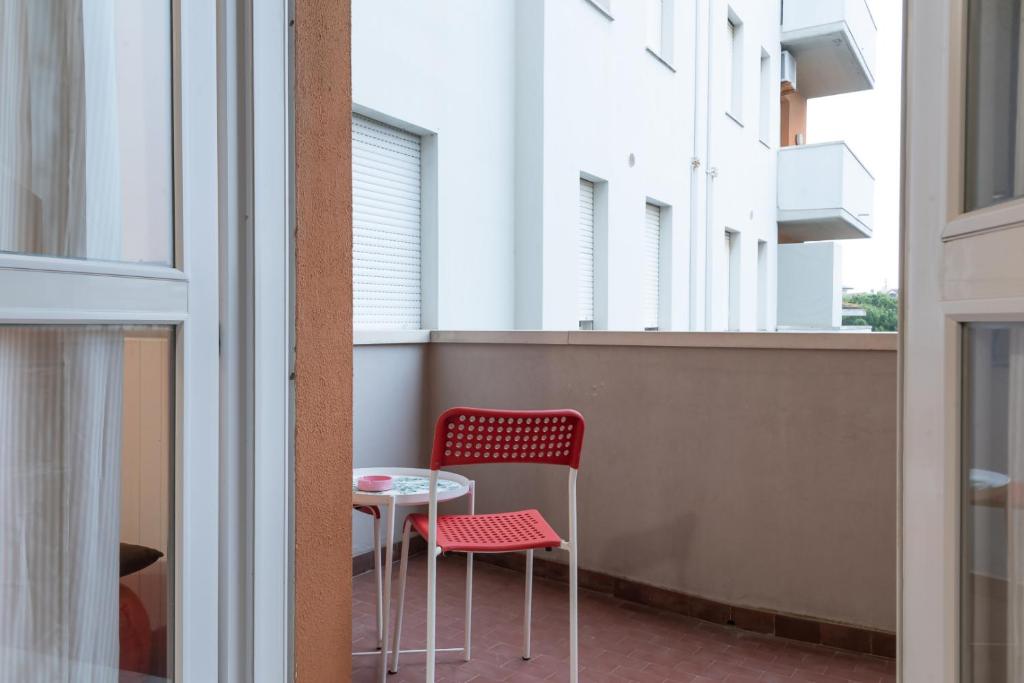 Balkón alebo terasa v ubytovaní Rosa lido adriano centro citta