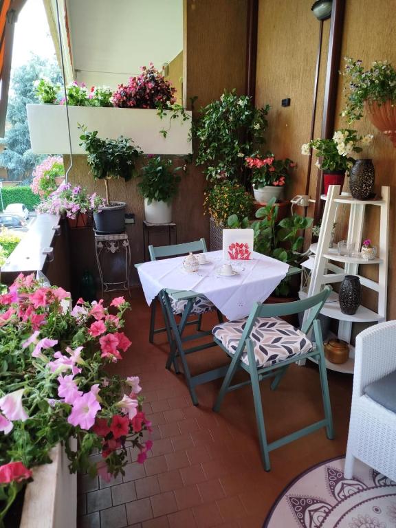 Posezení v ubytování La Dama dei Fiori
