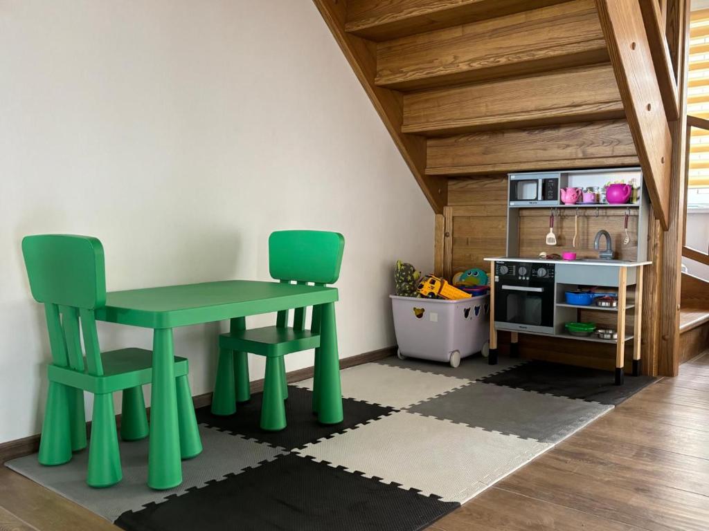 Kuchyň nebo kuchyňský kout v ubytování Chalupa Lednice 21