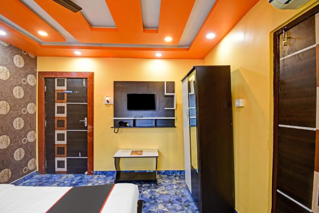 TV a/nebo společenská místnost v ubytování Hotel O The Heaven Inn