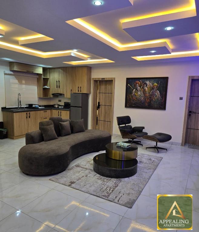 Kuchyň nebo kuchyňský kout v ubytování Appealing Apartment