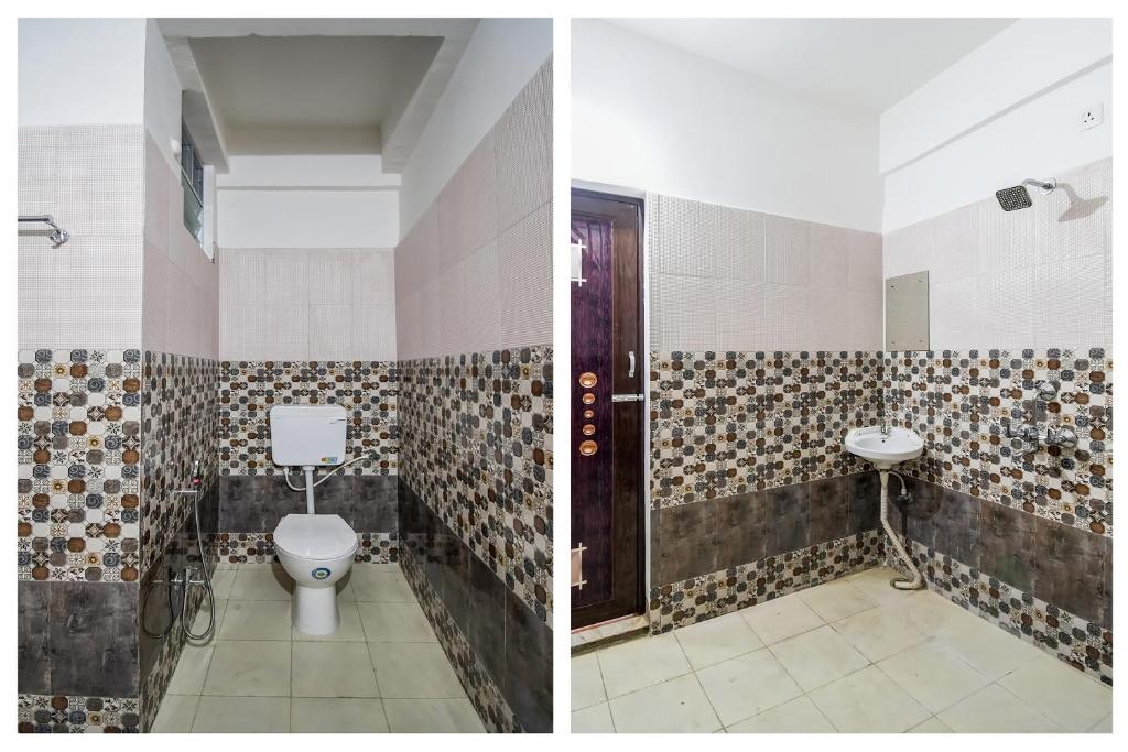 Koupelna v ubytování Hotel O Creation Premium