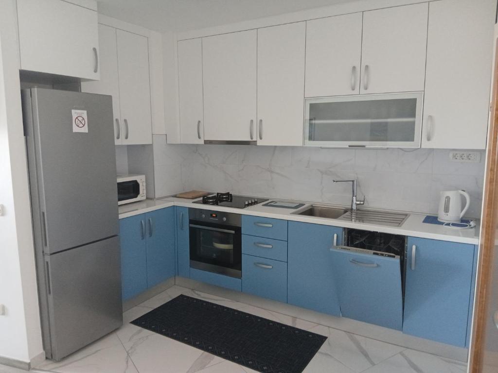 Kuchyň nebo kuchyňský kout v ubytování Apartment Petar