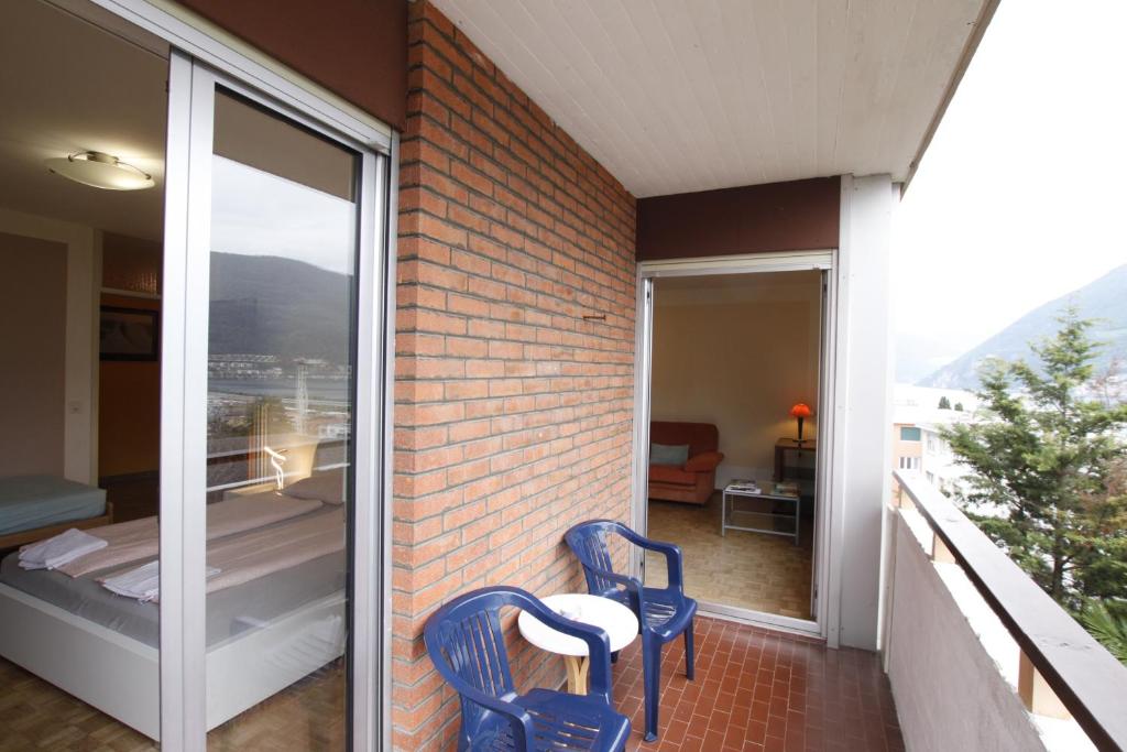 Balkón nebo terasa v ubytování Melide Apartment Lake Lugano close to Swiss Miniature privare parking on request