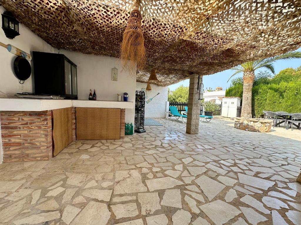 Televízia a/alebo spoločenská miestnosť v ubytovaní Casa Con Vista -Luxury villa in Moraira
