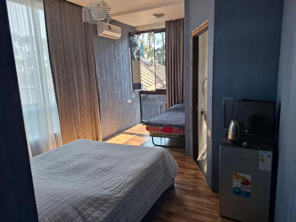 Postel nebo postele na pokoji v ubytování Sea