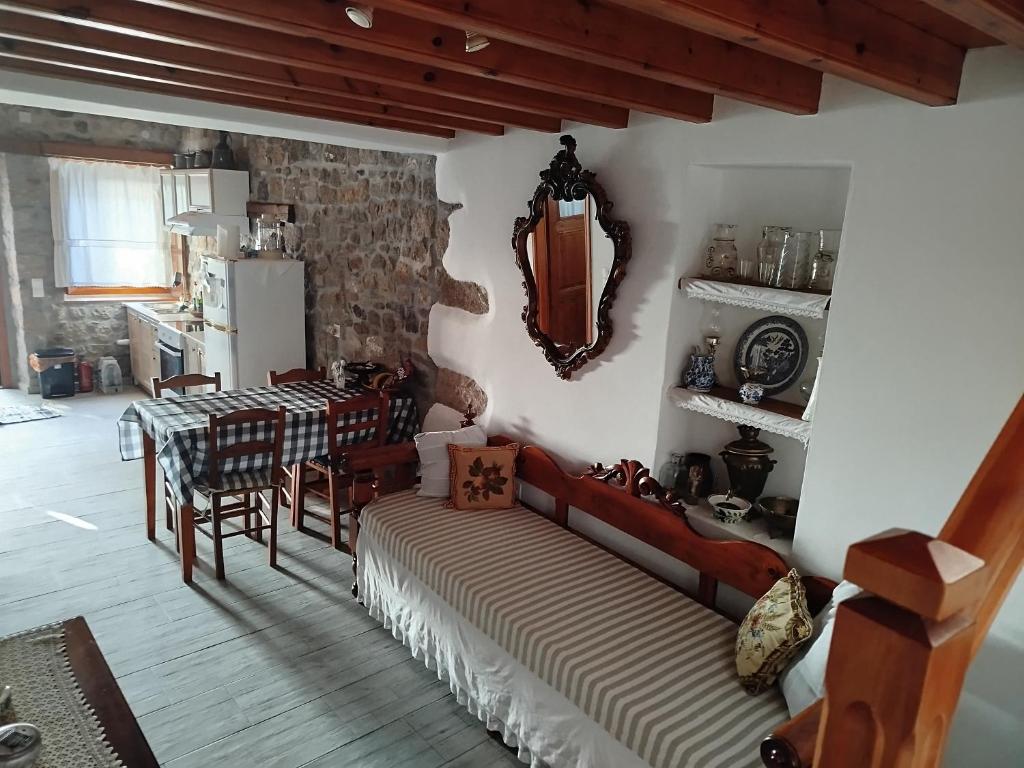 Posezení v ubytování Manos House in Chora