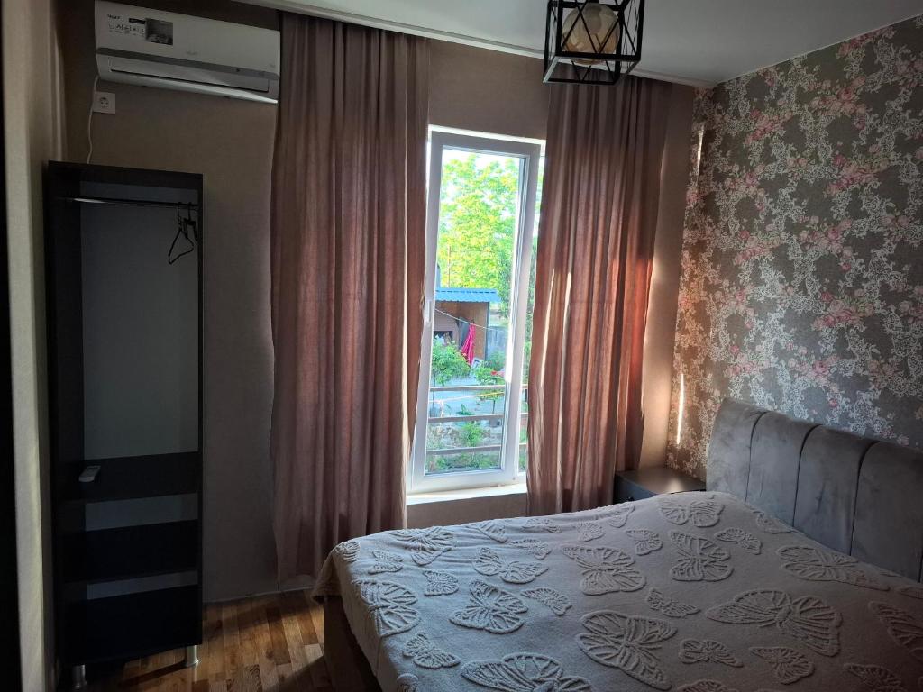 Postel nebo postele na pokoji v ubytování Sea