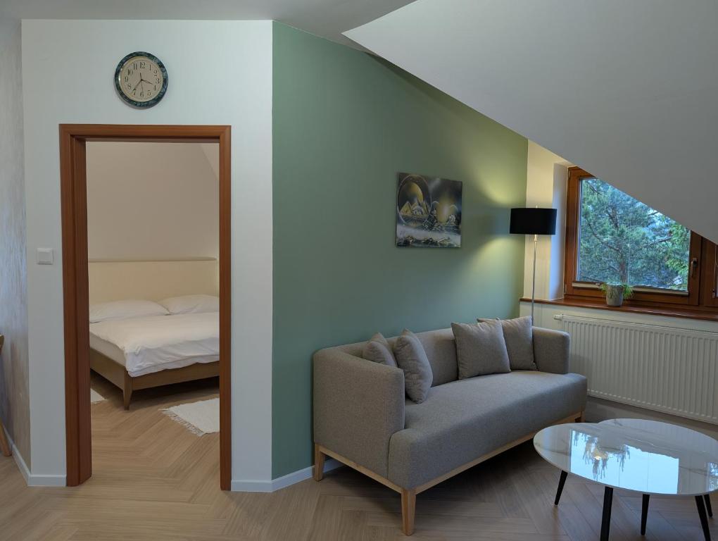 Postel nebo postele na pokoji v ubytování Apartmany u Denyho