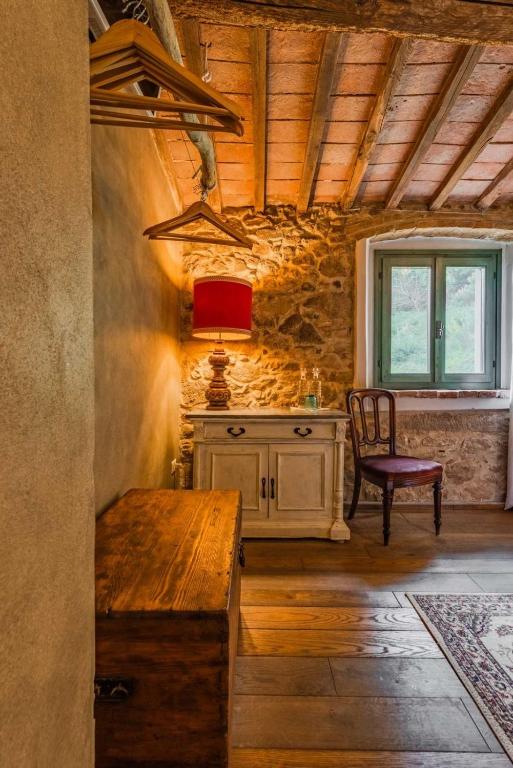 Posezení v ubytování B&B Podere Camaiano