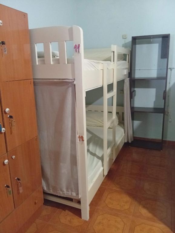 Palanda nebo palandy na pokoji v ubytování Natural Hostel