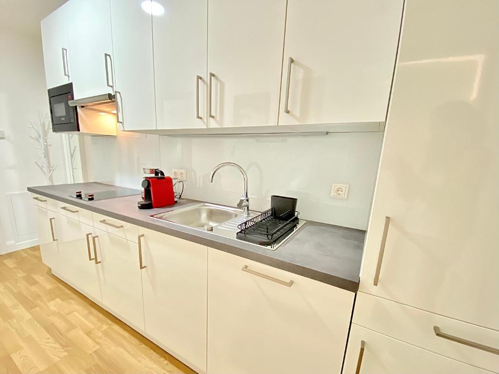 Kuchyň nebo kuchyňský kout v ubytování Steiner Residences Mödling