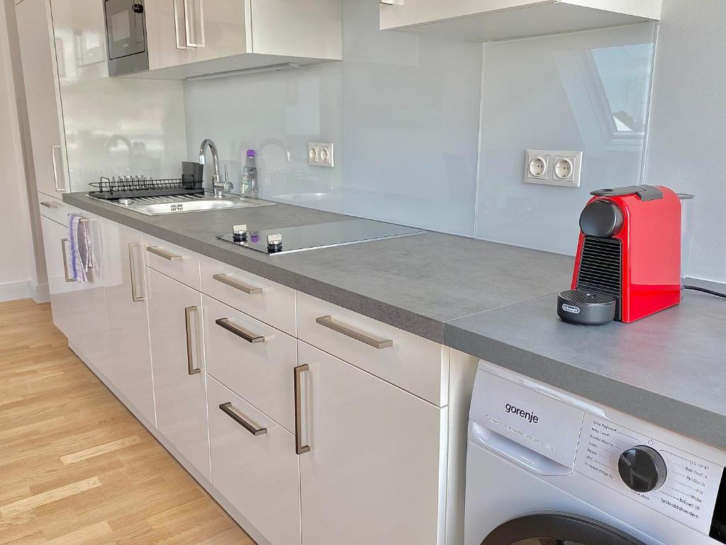 Kuchyň nebo kuchyňský kout v ubytování Steiner Residences Mödling