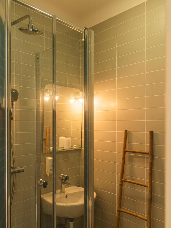 Koupelna v ubytování Casa Orfea