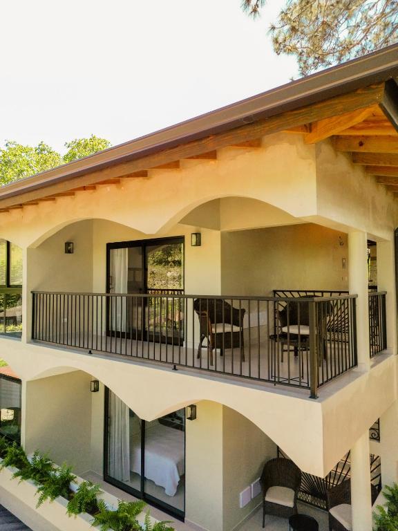Balkón nebo terasa v ubytování Hotel Gran Jimenoa