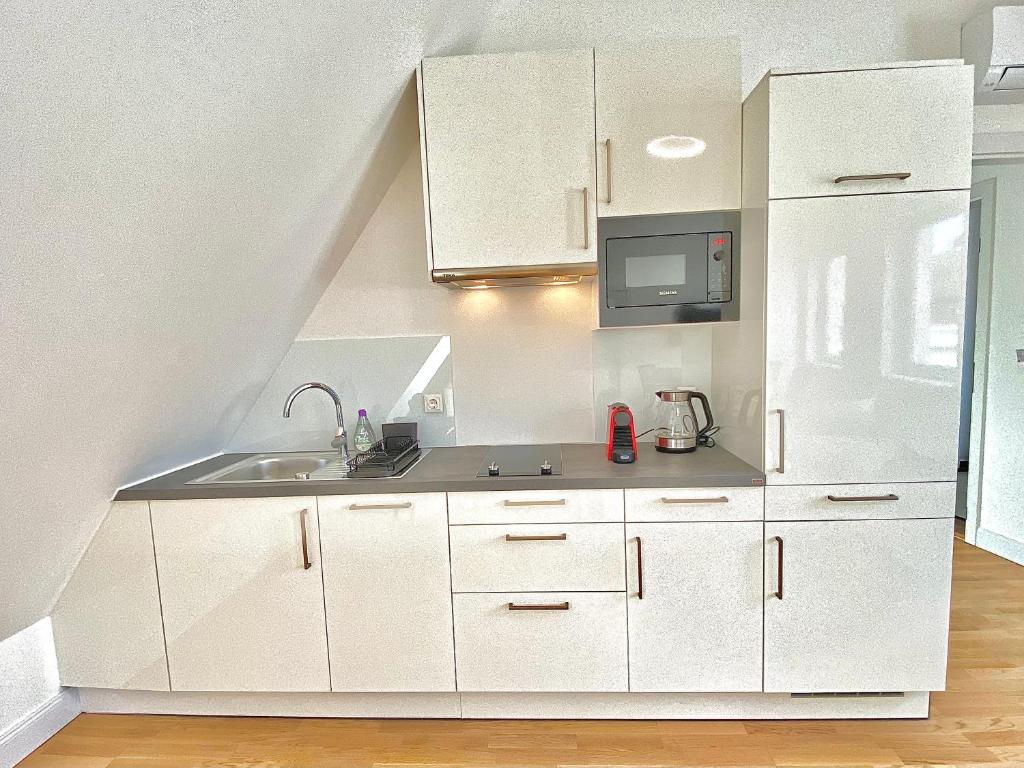 Kuchyň nebo kuchyňský kout v ubytování Steiner Residences Mödling