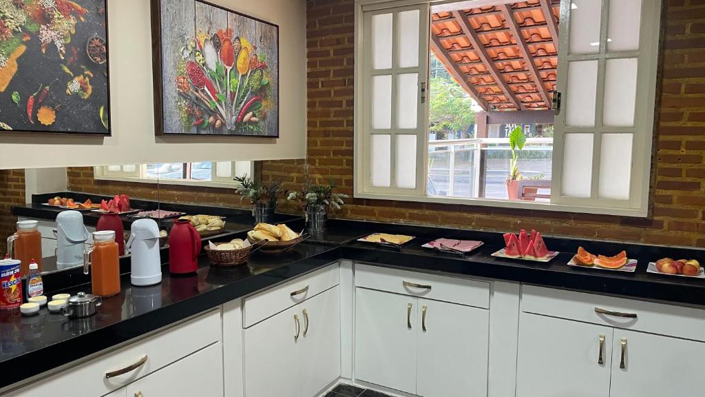 Η κουζίνα ή μικρή κουζίνα στο Caminho de Itacoatiara