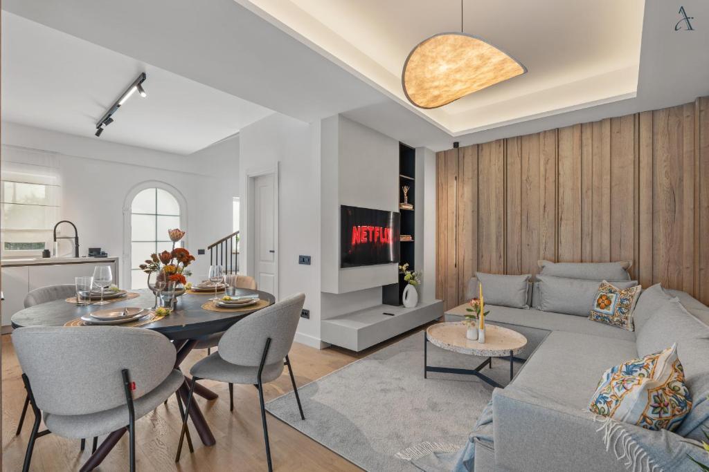 Et opholdsområde på Da Vinci Houses