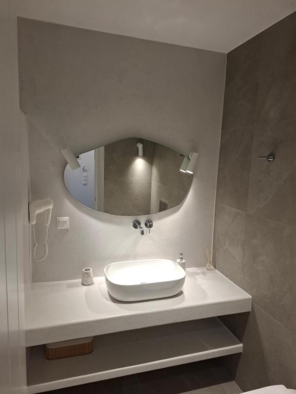 Koupelna v ubytování Hotel Efrosini