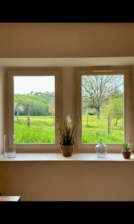 Zahrada ubytování Maison chaleureuse à la campagne