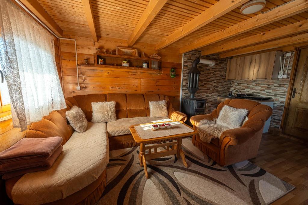 Posezení v ubytování Mountain House Komovi-Radunovic