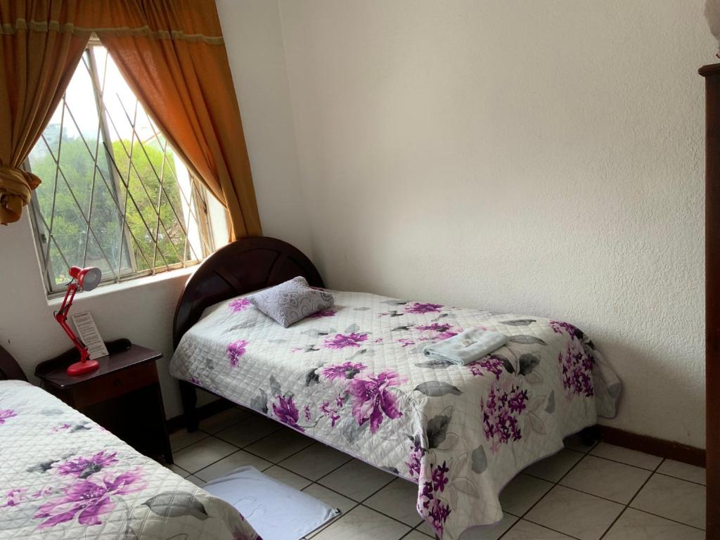 Postel nebo postele na pokoji v ubytování Hostal Almagro