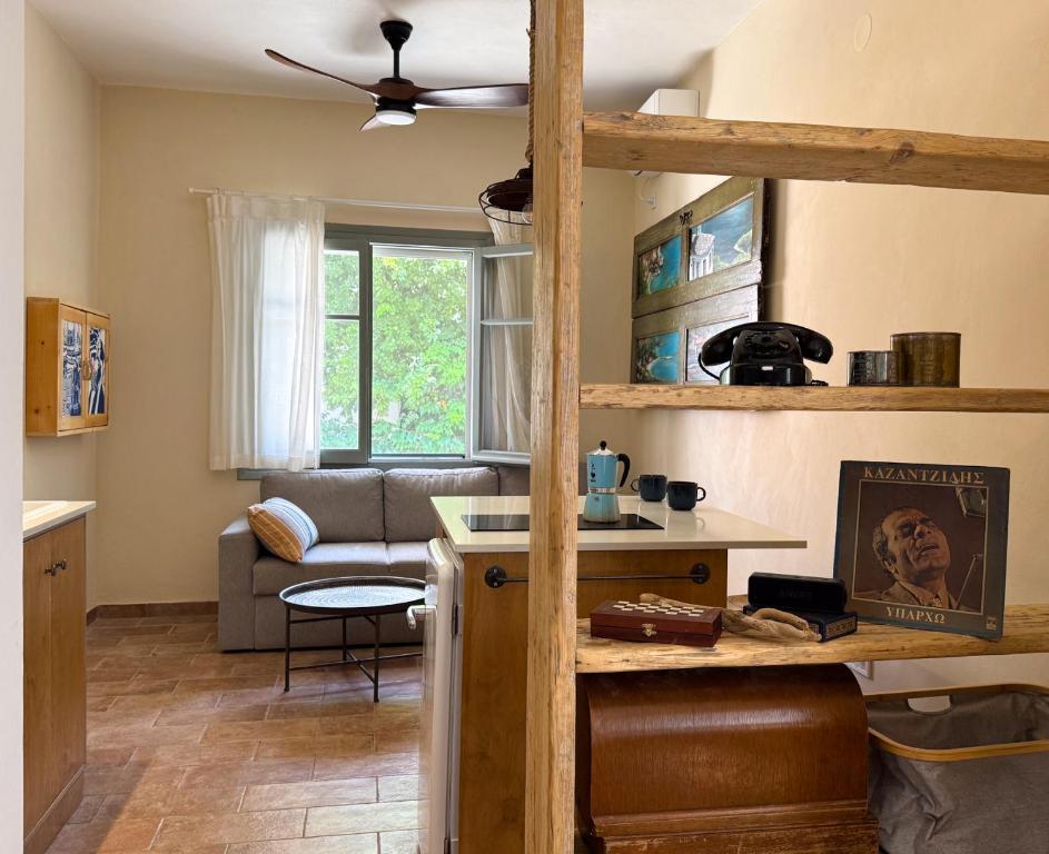 Χώρος καθιστικού στο Overstay Pelion