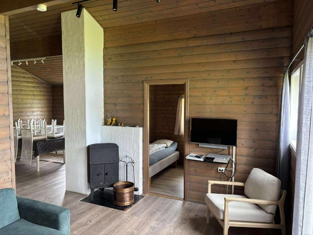TV a/nebo společenská místnost v ubytování Skottneset Feriesenter