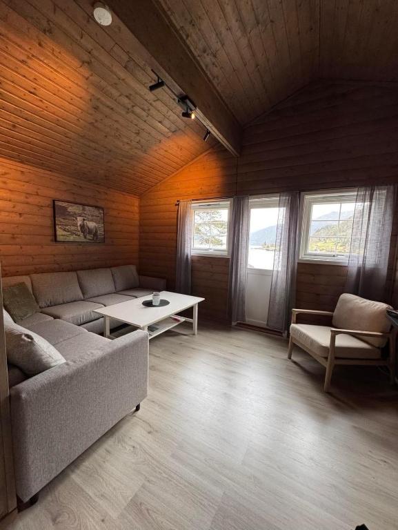 Posezení v ubytování Skottneset Feriesenter