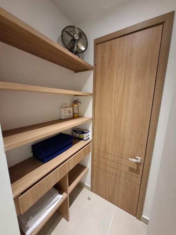Un ou plusieurs lits dans un hébergement de l'établissement Baia Kristal - Vacaciones Cartagena Colombia