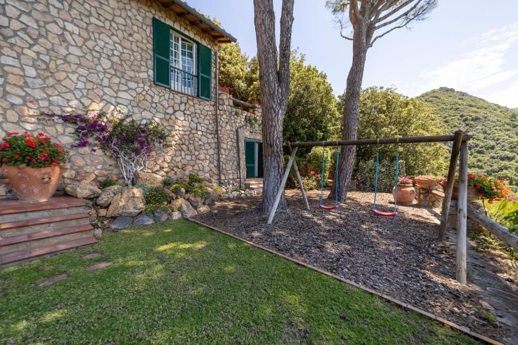 Zahrada ubytování Villa a Cala Piccola